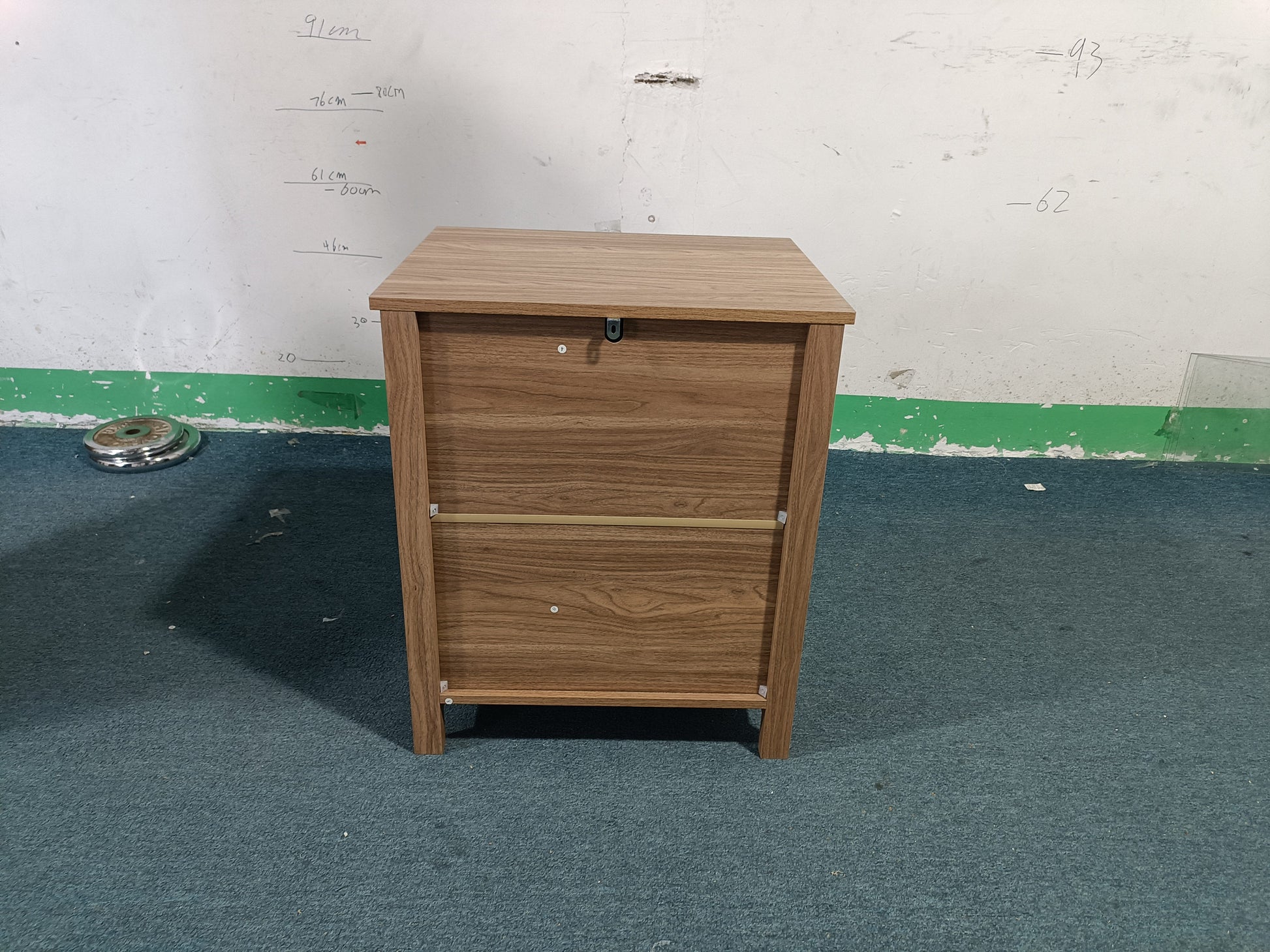 Wood Nightstand with Drawer and Open Shelf, Modern Bedside Table with Storage, Wooden End Table for Bedroom, Living Room or Apartment, Natural Finish, Brown image 2