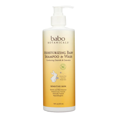Babo Botanicals - Baby Shampoo And Wash - Moisturizing - Oatmilk - 16 Oz image 2