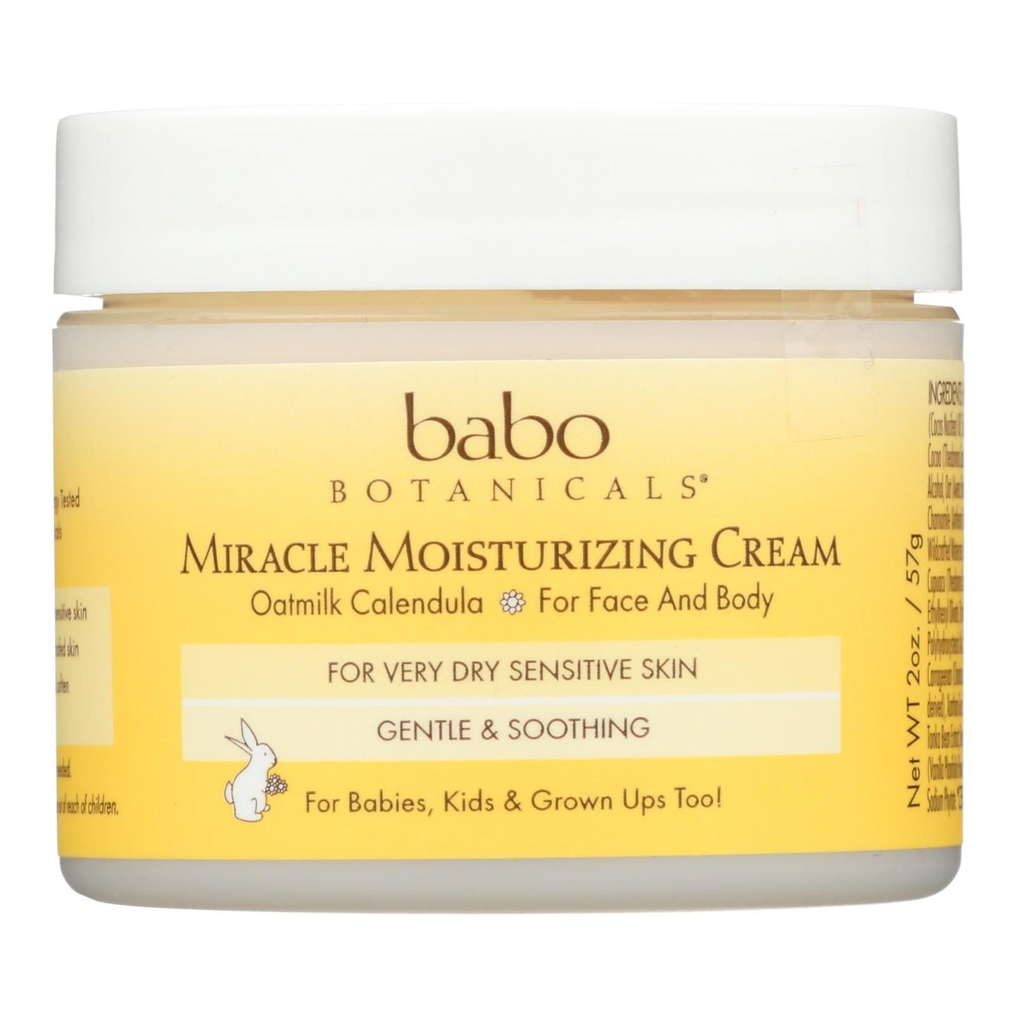 Babo Botanicals - Miracle Cream - Moisturizing - Oatmilk - 2 Oz image 2