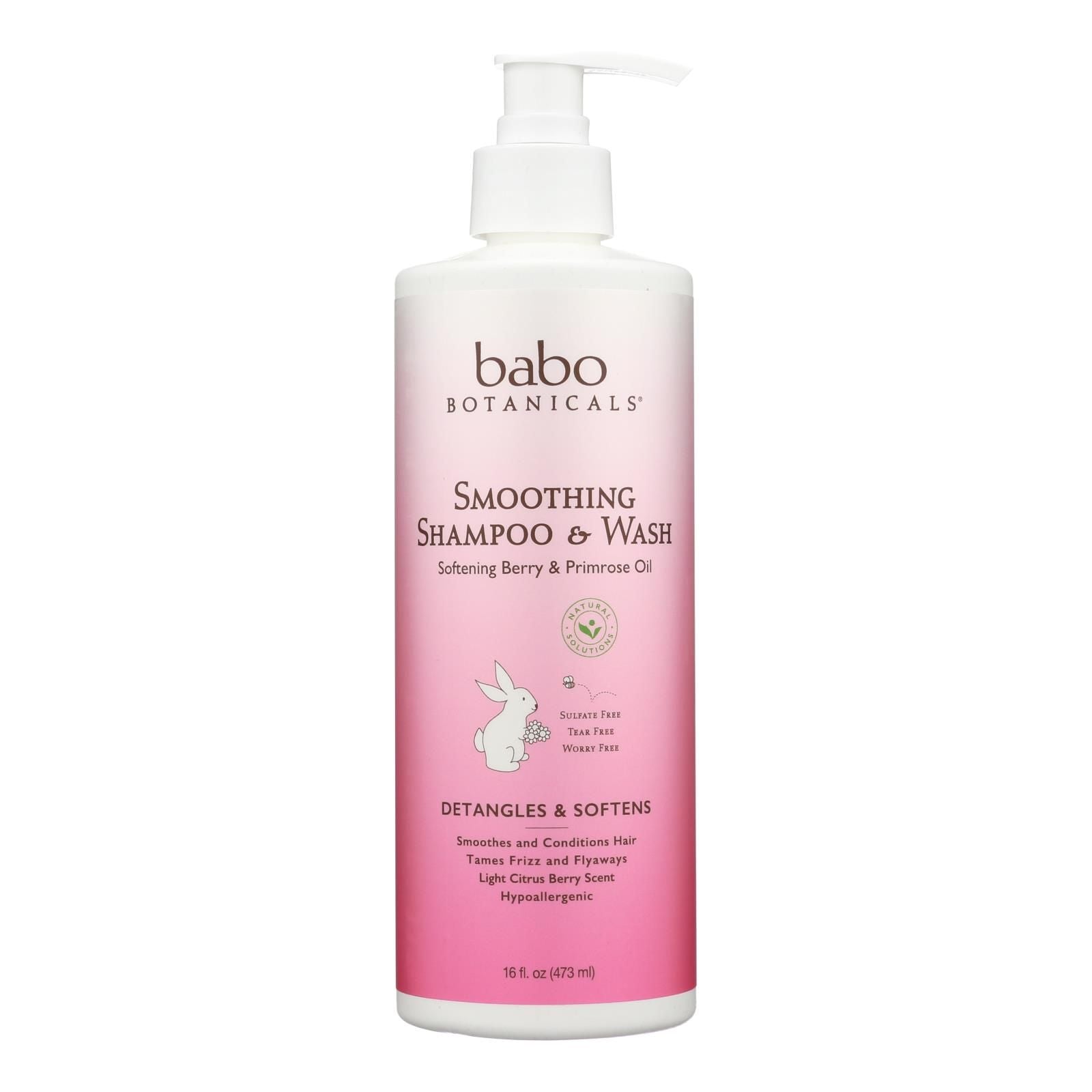 Babo Botanicals - Shampoo - Softening Berry And Primrose Oil - 1 Each - 16 Fl Oz. image 1
