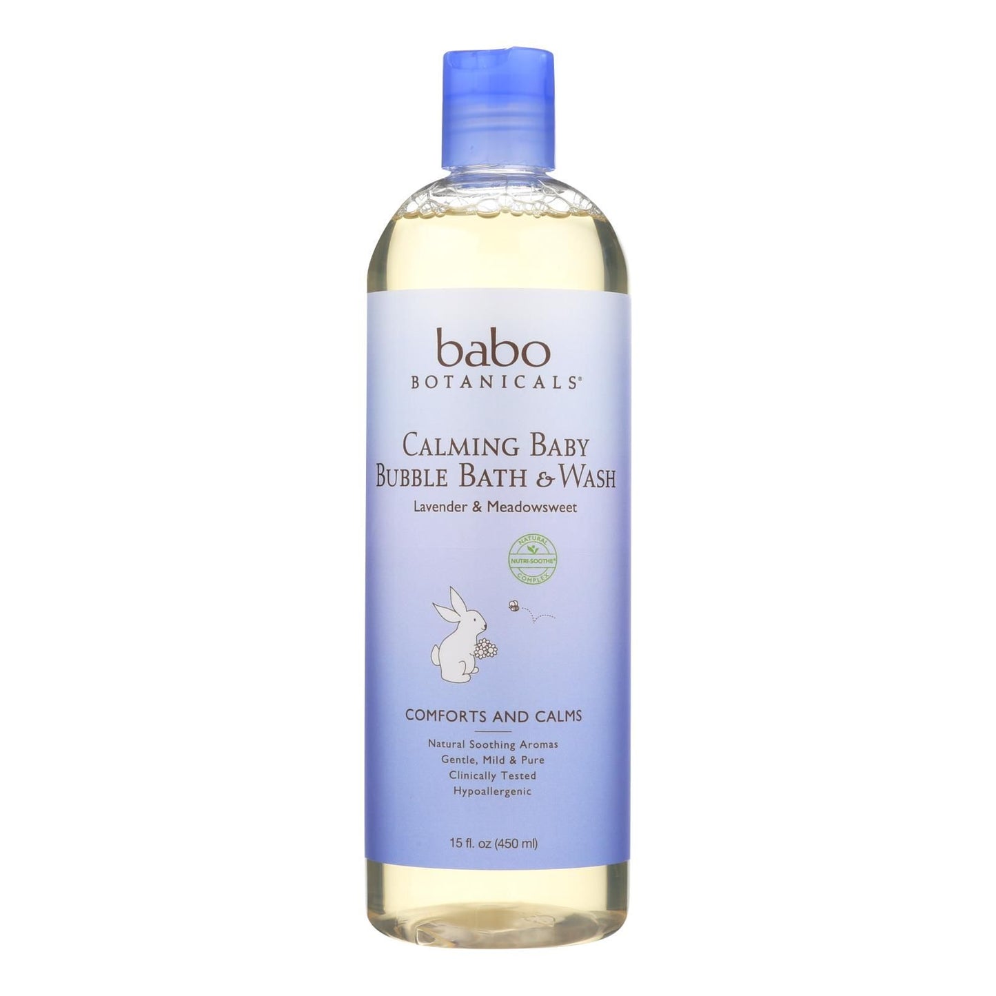 Babo Botanicals - Shampoo Bubblebath And Wash - Calming - Lavender - 15 Oz image 1