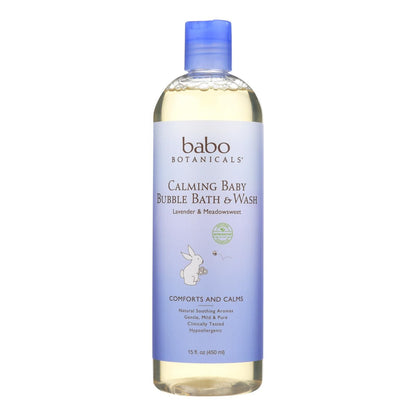 Babo Botanicals - Shampoo Bubblebath And Wash - Calming - Lavender - 15 Oz image 1