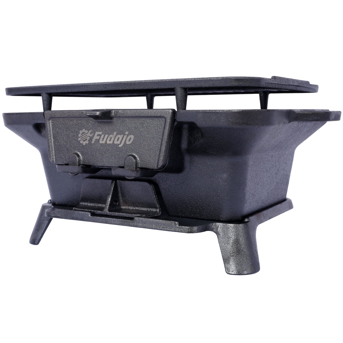 Oval Cast Iron Grill Outdoor, Portable Charcoal Grill and Tabletop Cast Iron Skillet - 100% Cast Iron, Durable, Small Charcoal Grill, Camping Stove, Hibachi Grill image 8
