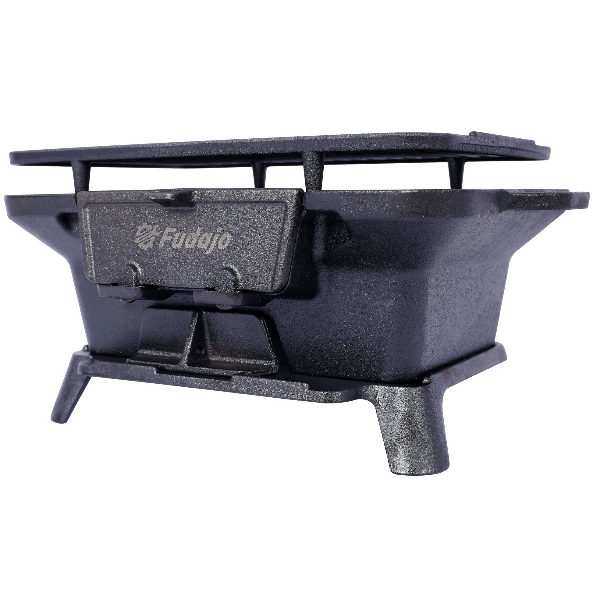 Oval Cast Iron Grill Outdoor, Portable Charcoal Grill and Tabletop Cast Iron Skillet - 100% Cast Iron, Durable, Small Charcoal Grill, Camping Stove, Hibachi Grill image 8