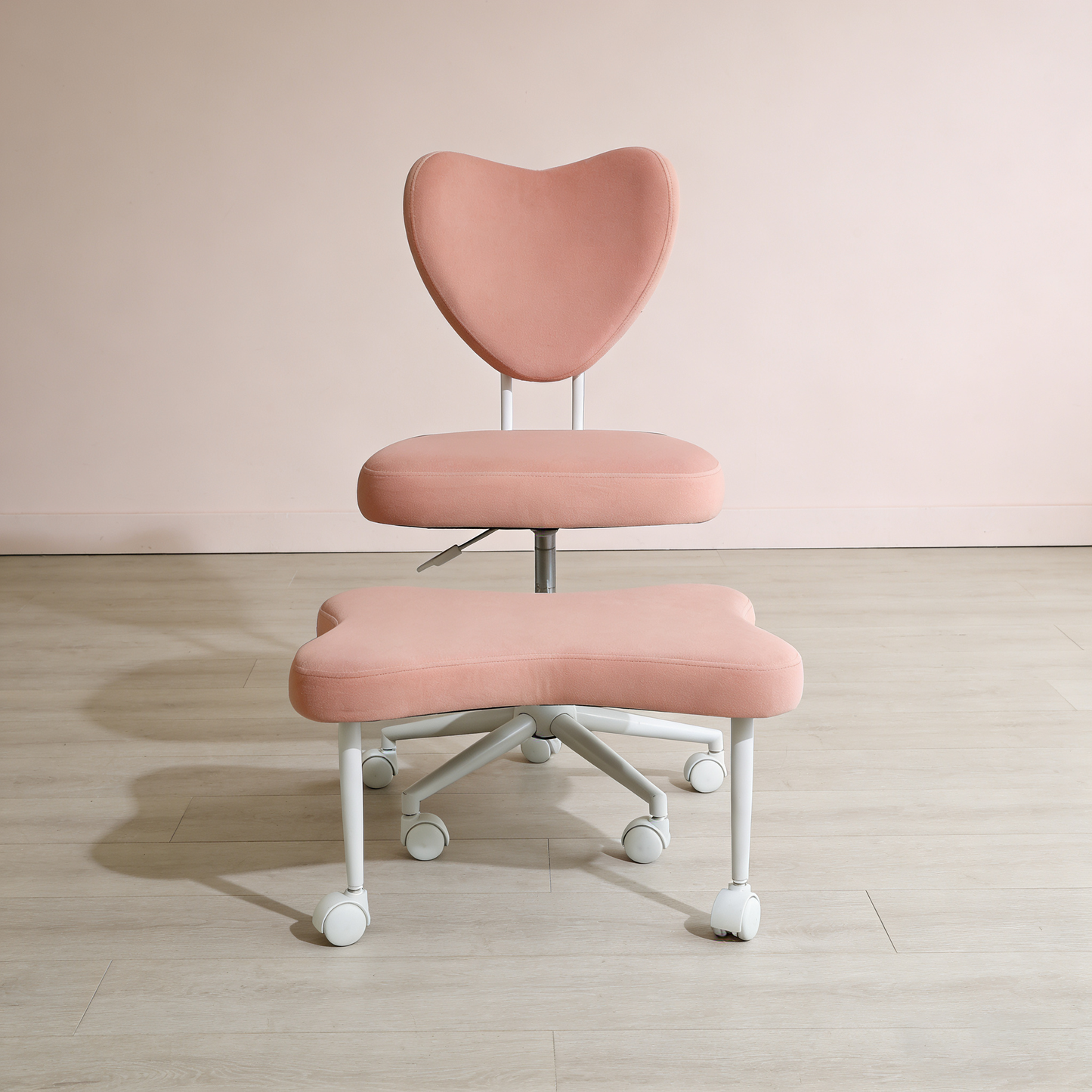 Meditation chair, an ergonomic cross-legged seating chair with lumbar support and a height-adjustable seat cushion, ideal for people engaged in high-intensity office work. PINK image 11