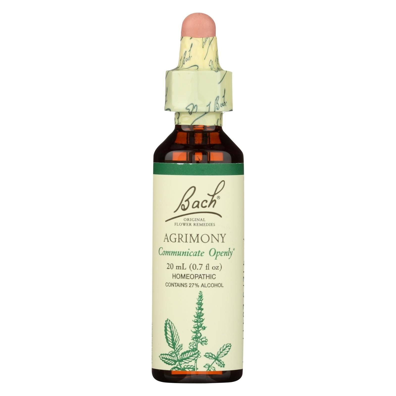 Bach Flower Remedies Essence Agrimony - 0.7 Fl Oz image 1