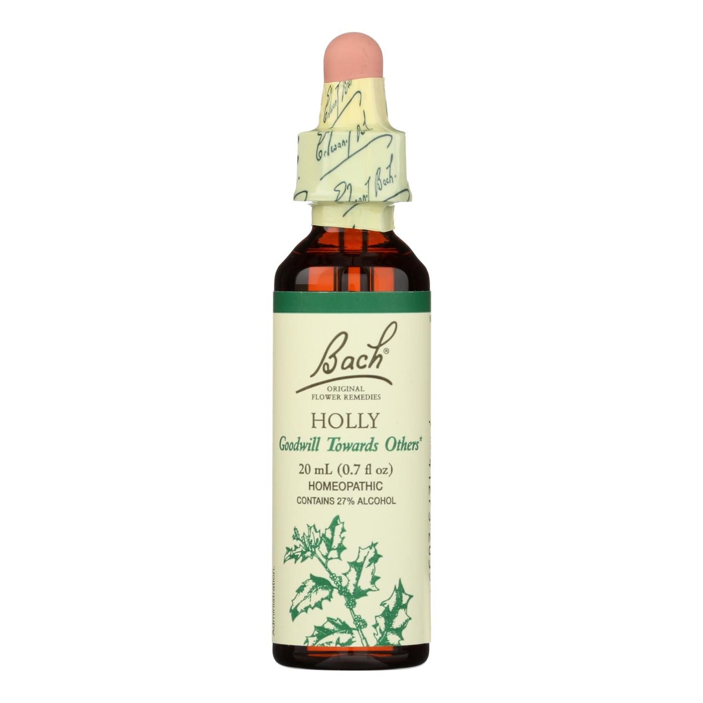 Bach Flower Remedies Essence Holly - 0.7 Fl Oz image 1