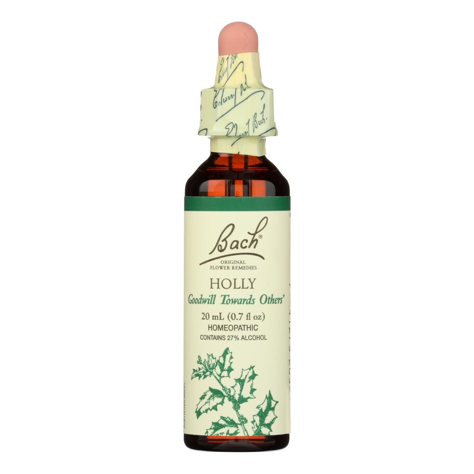 Bach Flower Remedies Essence Holly - 0.7 Fl Oz image 1