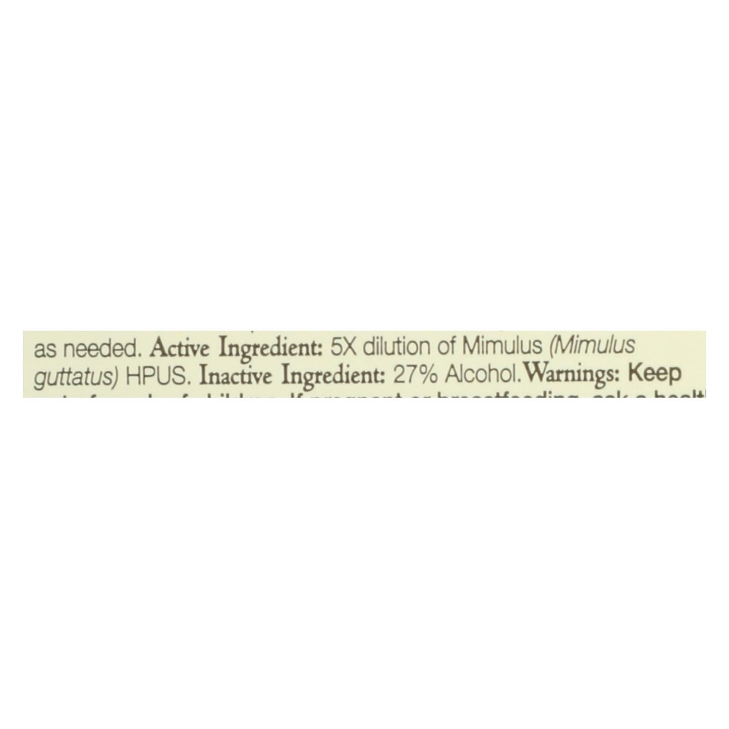 Bach Flower Remedies Essence Mimulus - 0.7 Fl Oz image 1
