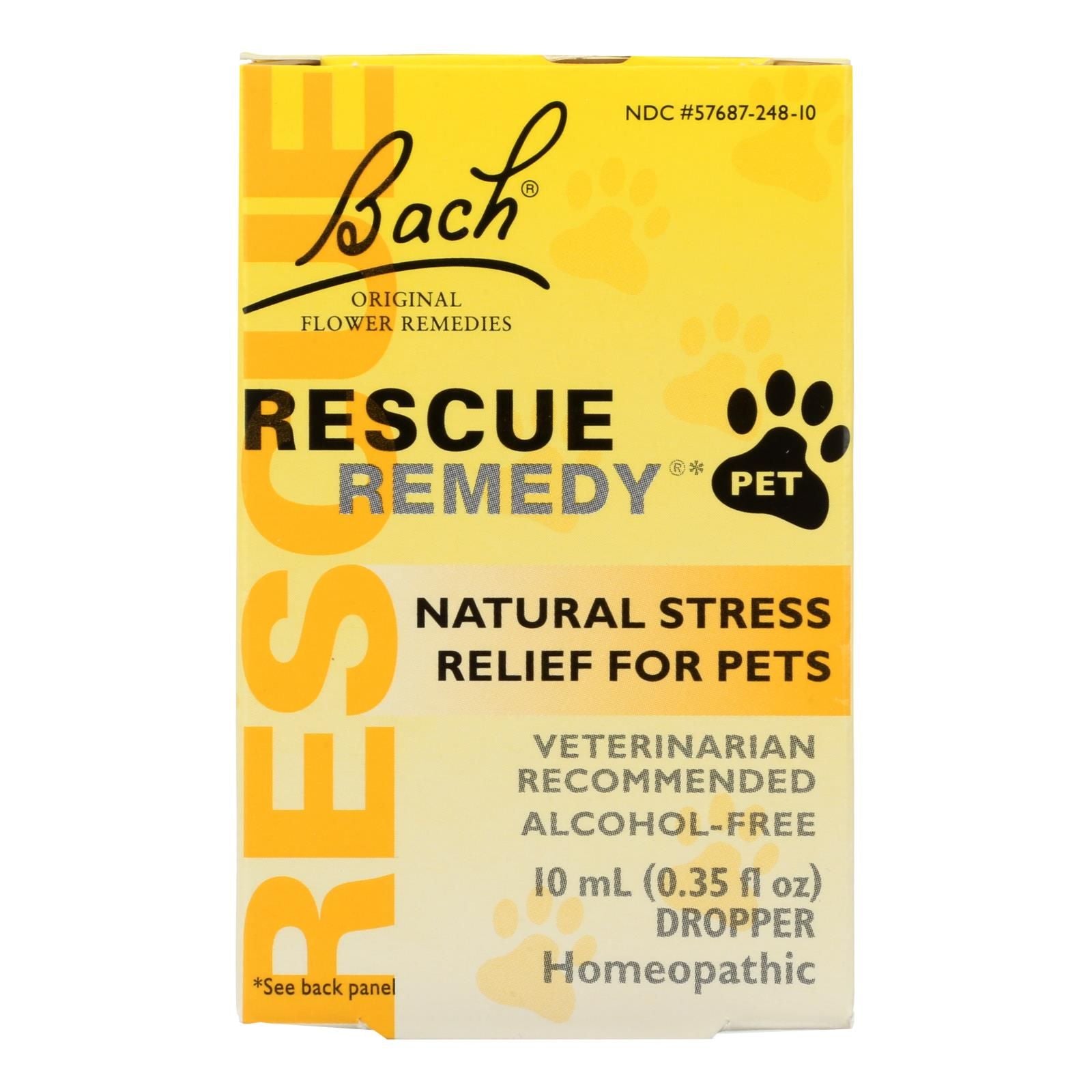 Bach Flower Remedies Rescue Remedy Stress Relief For Pets - 10 Ml image 1