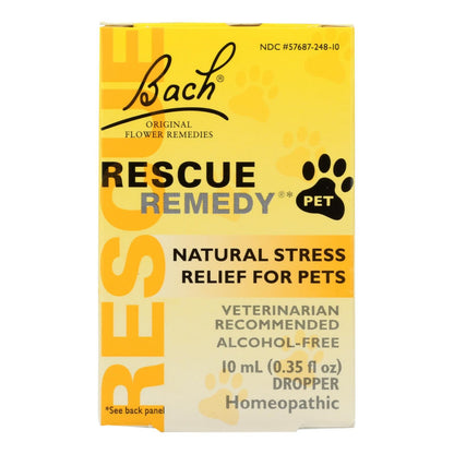 Bach Flower Remedies Rescue Remedy Stress Relief For Pets - 10 Ml image 1