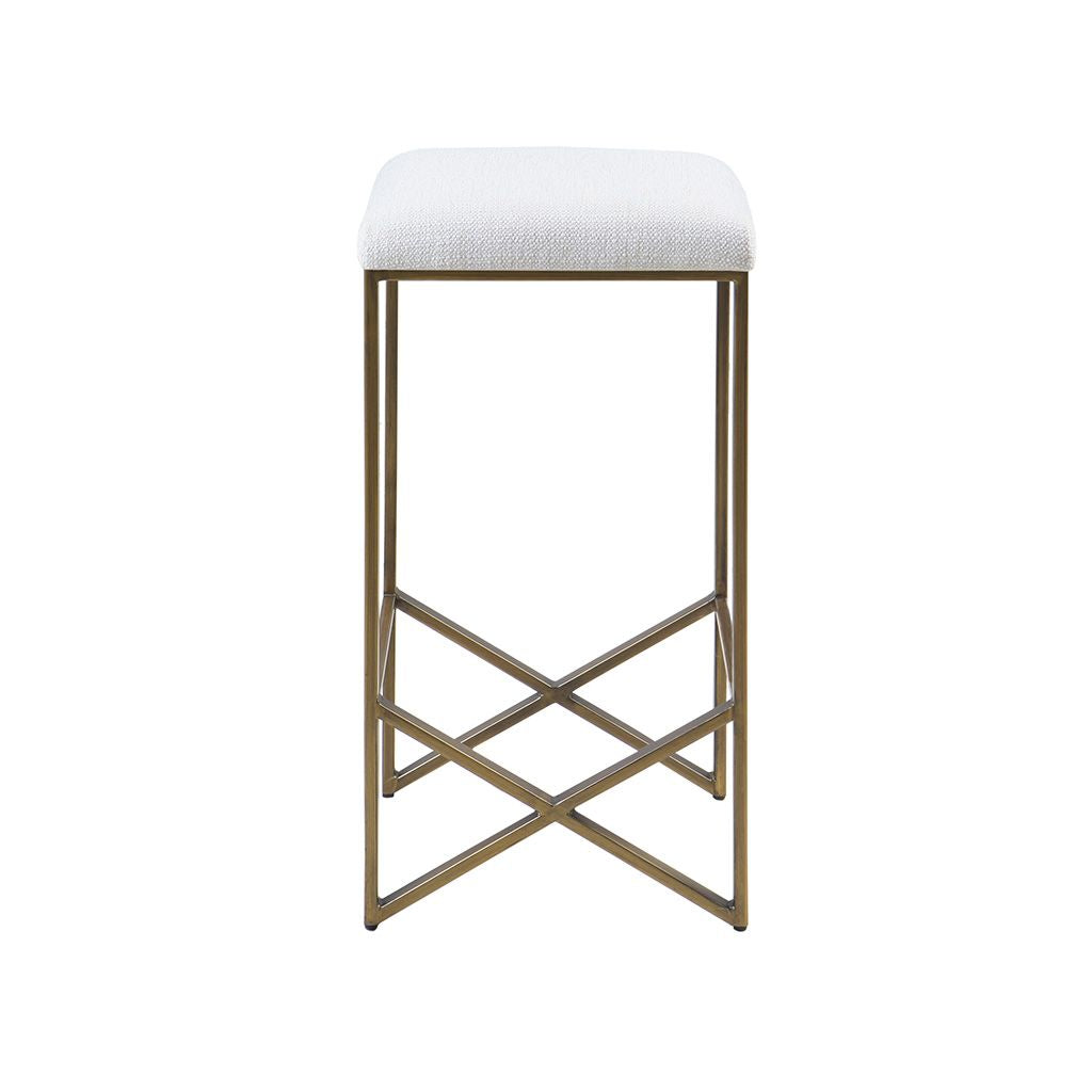 Backless Upholstered Counter Stool 26"H image 5