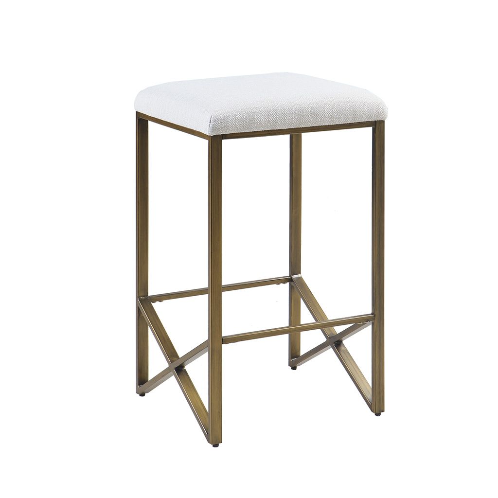 Backless Upholstered Counter Stool 26"H image 4