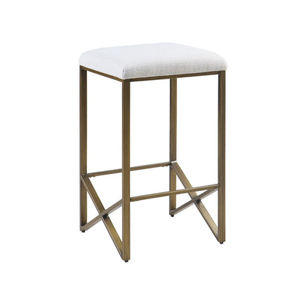 Backless Upholstered Counter Stool 26"H image 4