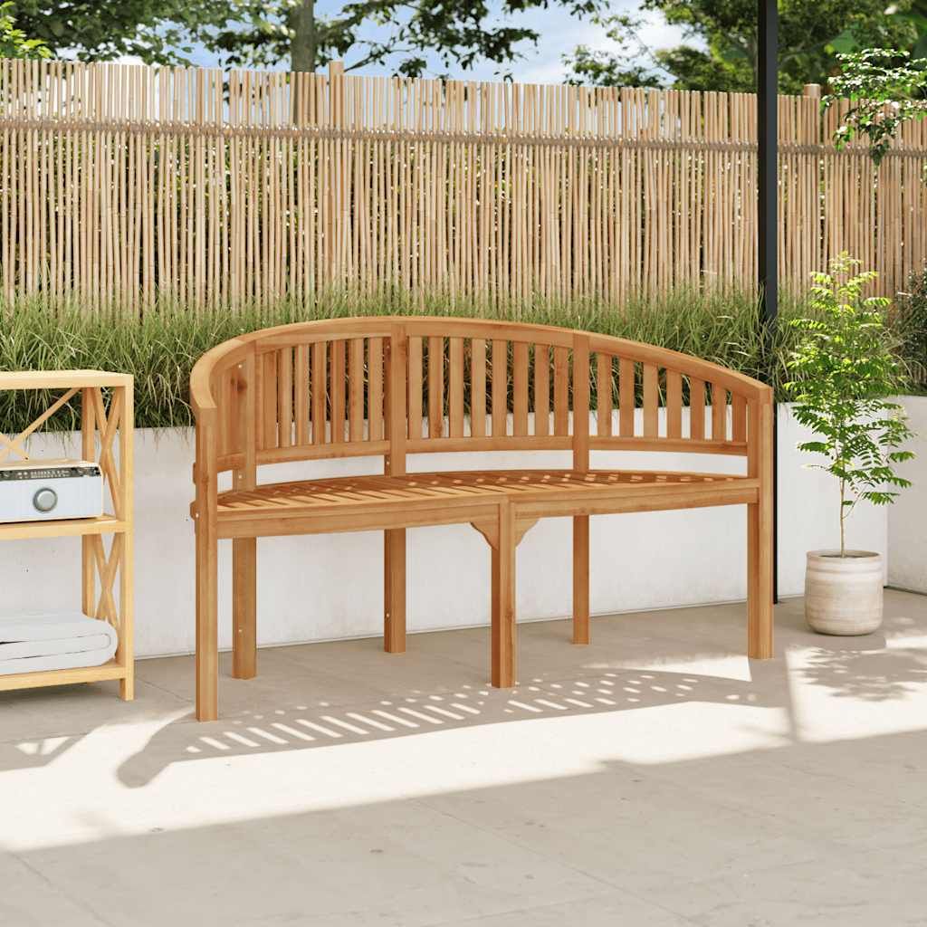 Banana Bench 59.4" Solid Teak Wood image 1