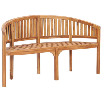 Banana Bench 59.4" Solid Teak Wood image 2