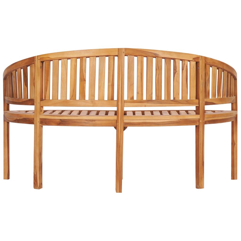 Banana Bench 59.4" Solid Teak Wood image 5
