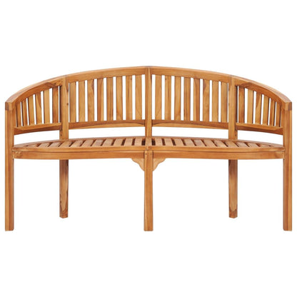 Banana Bench 59.4" Solid Teak Wood image 3