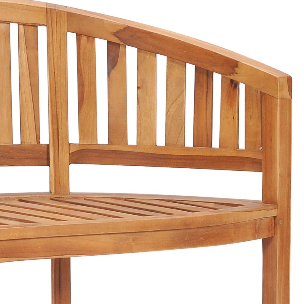 Banana Bench 59.4" Solid Teak Wood image 6