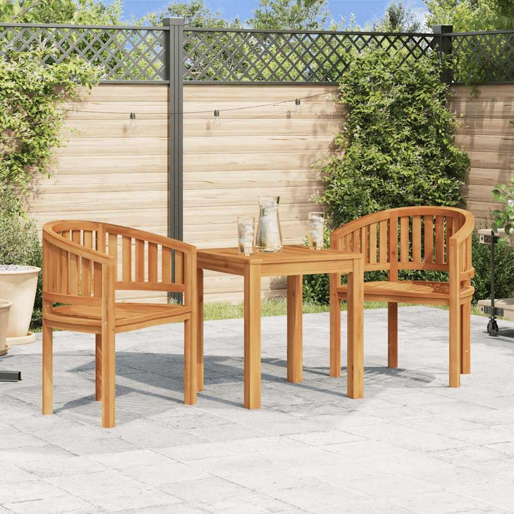 Banana Chairs 2 pcs Solid Teak Wood image 1