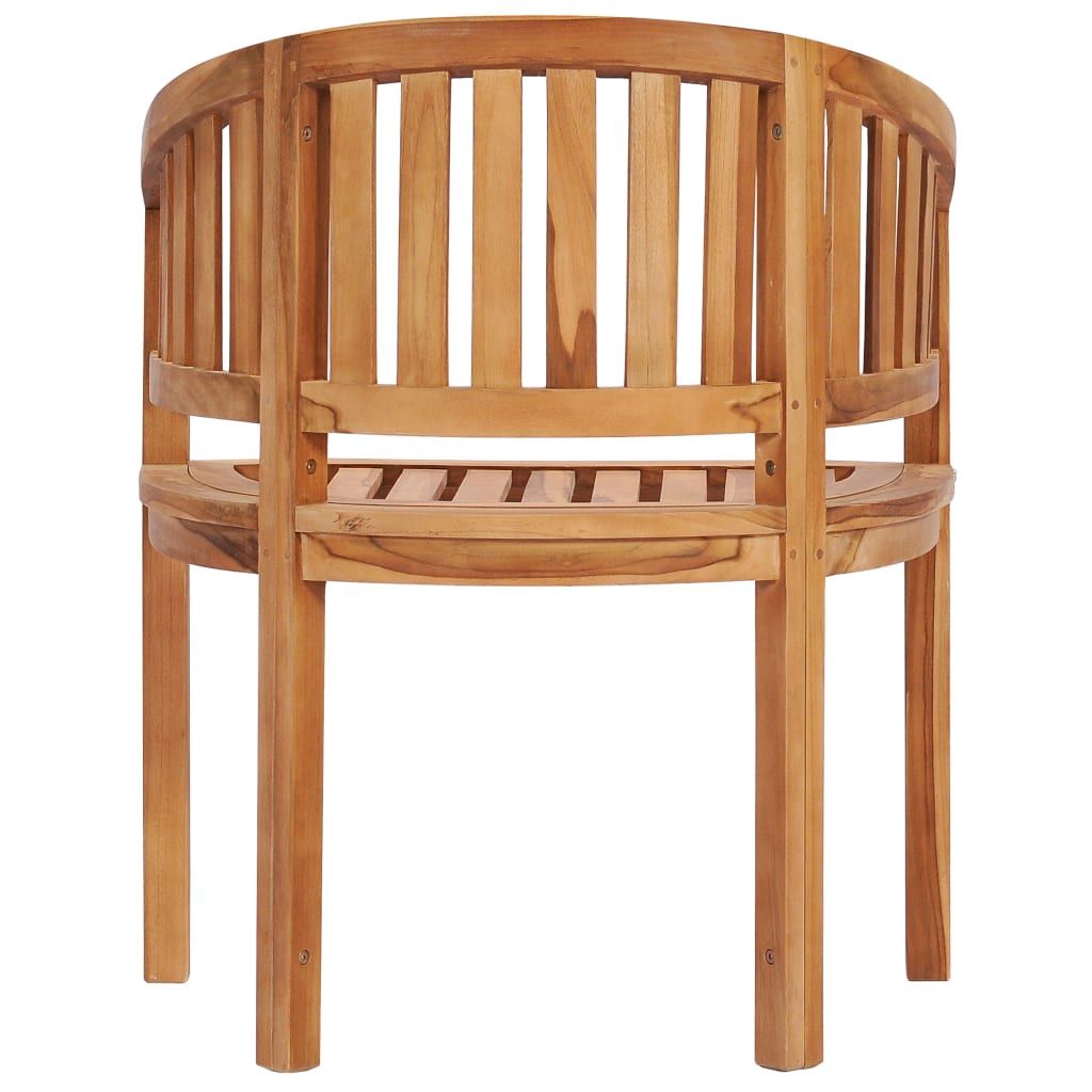 Banana Chairs 2 pcs Solid Teak Wood image 5