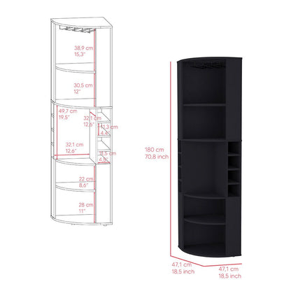 Bar Cabinet Jansen, Living Room, Black image 7
