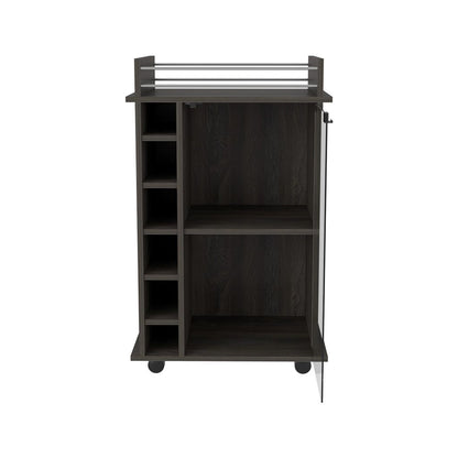 Bar Cart Baltimore, Six Wine Cubbies, Carbon Espresso Finish image 5