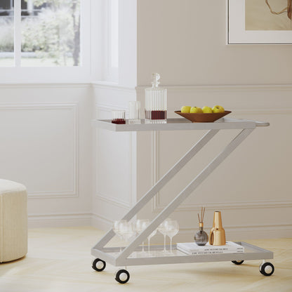 BAR CART, Iron Base & Tempered Glass image 1