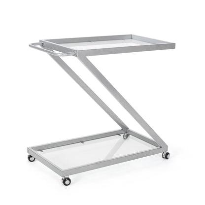 BAR CART, Iron Base & Tempered Glass image 7