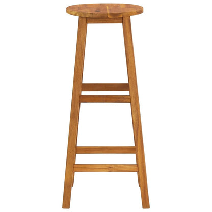 Bar Stools 4 pcs Solid Acacia Wood image 4