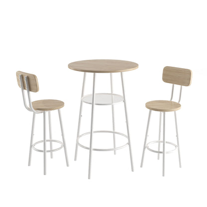 Dimension diagram of the bar table and stool