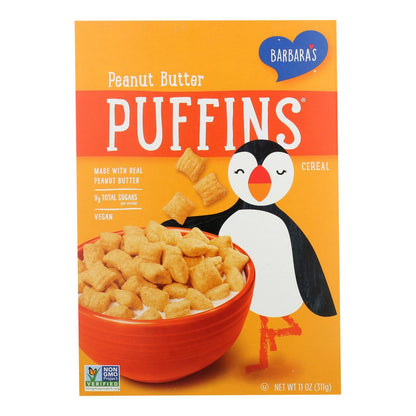 Barbara's Bakery - Puffins Cereal - Peanut Butter - Case Of 12 - 11 Oz. image 1