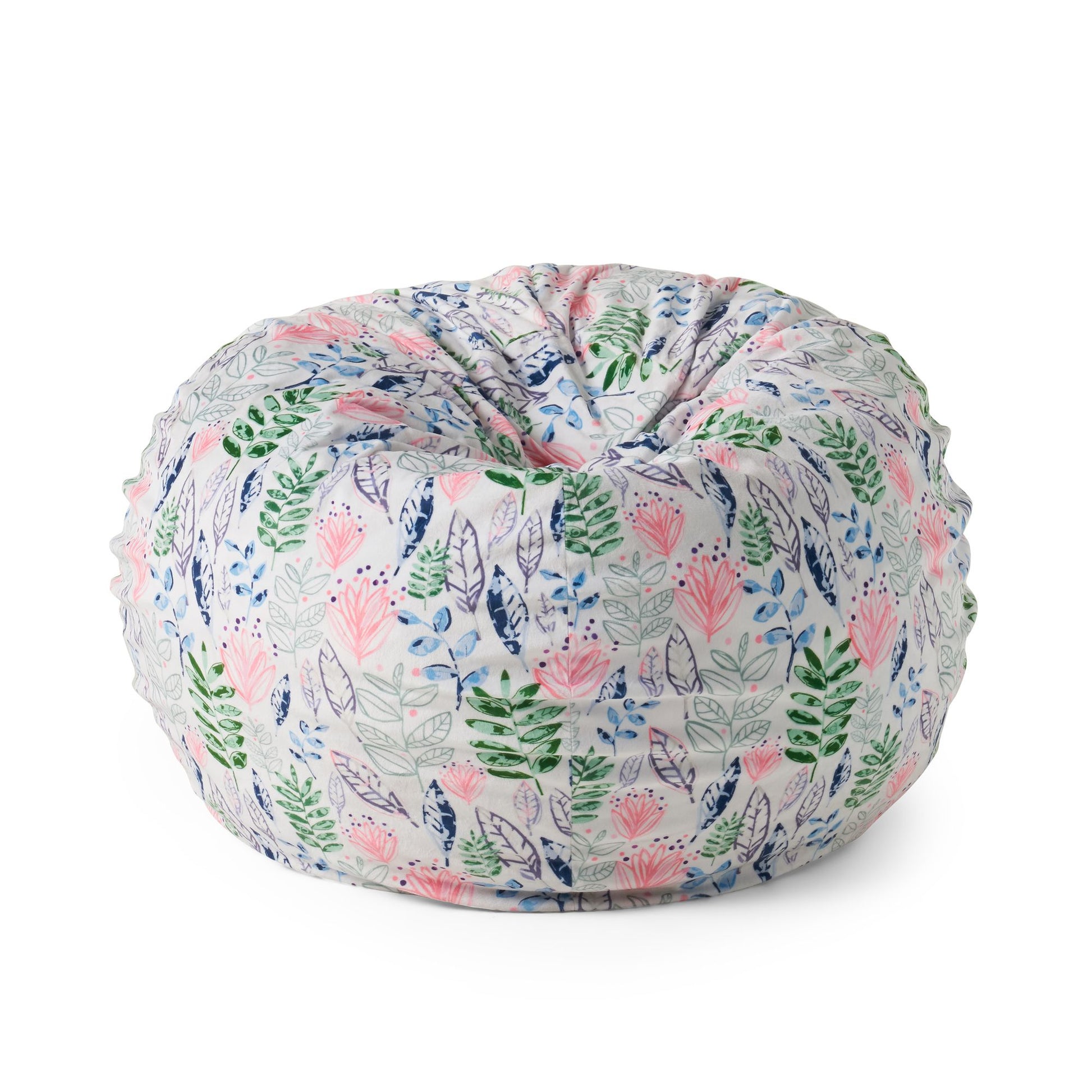 Barcadera 3 Foot rounded Bean Bag, Leaf Print image 1