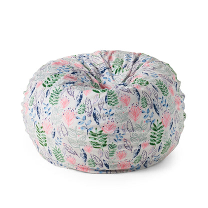 Barcadera 3 Foot rounded Bean Bag, Leaf Print image 1