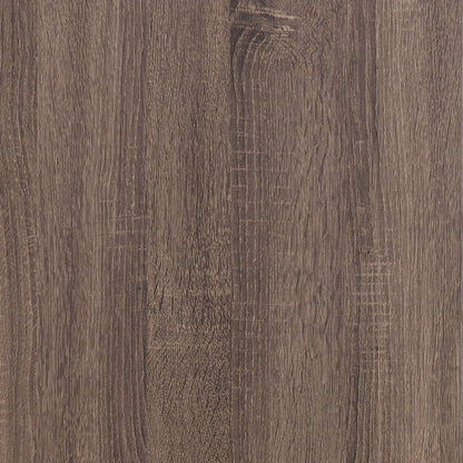 Barrel Oak Slatted Headboard Queen Panel Bed image 7