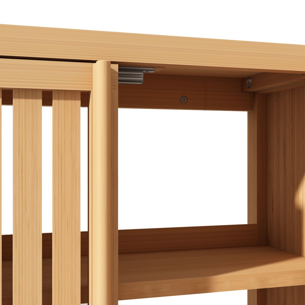 Bathroom cabinet wall mounted Bamboo toilet storage box image 8