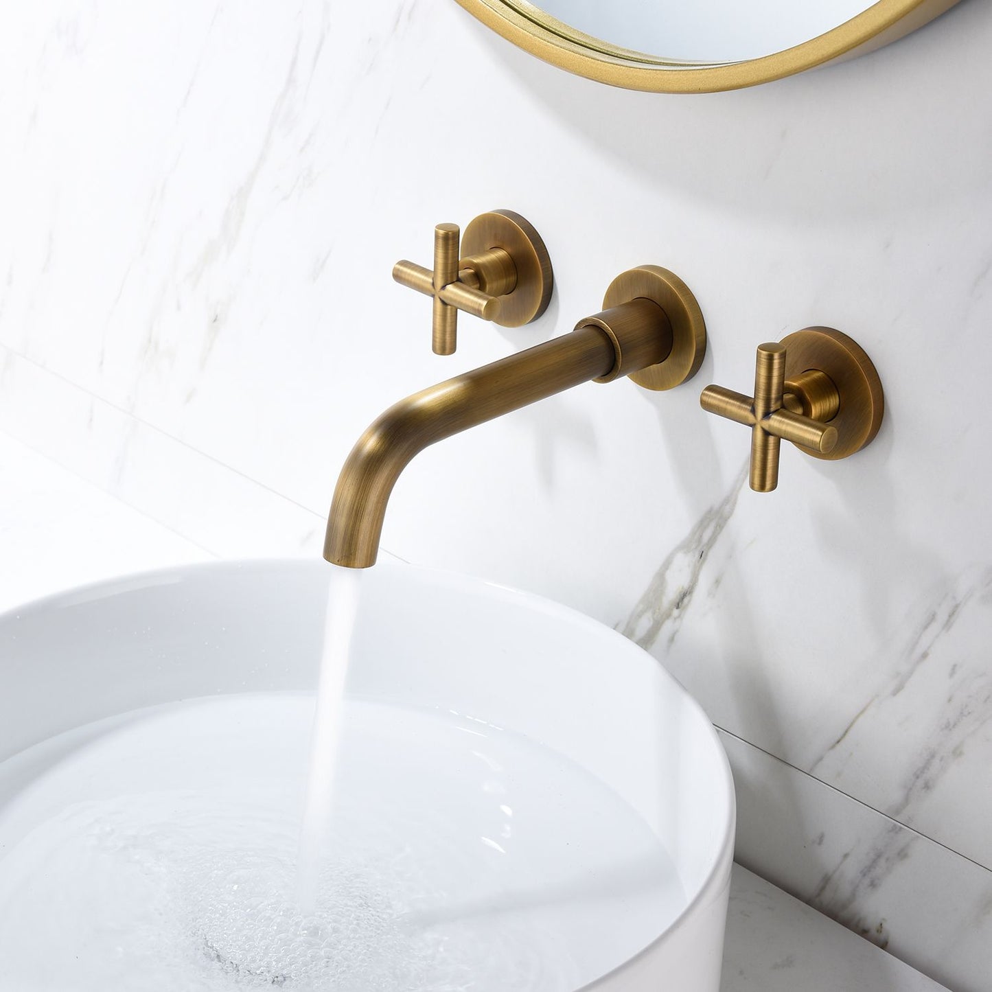 Bathroom Faucet Wall Mounted Bathroom Sink Faucet image 12