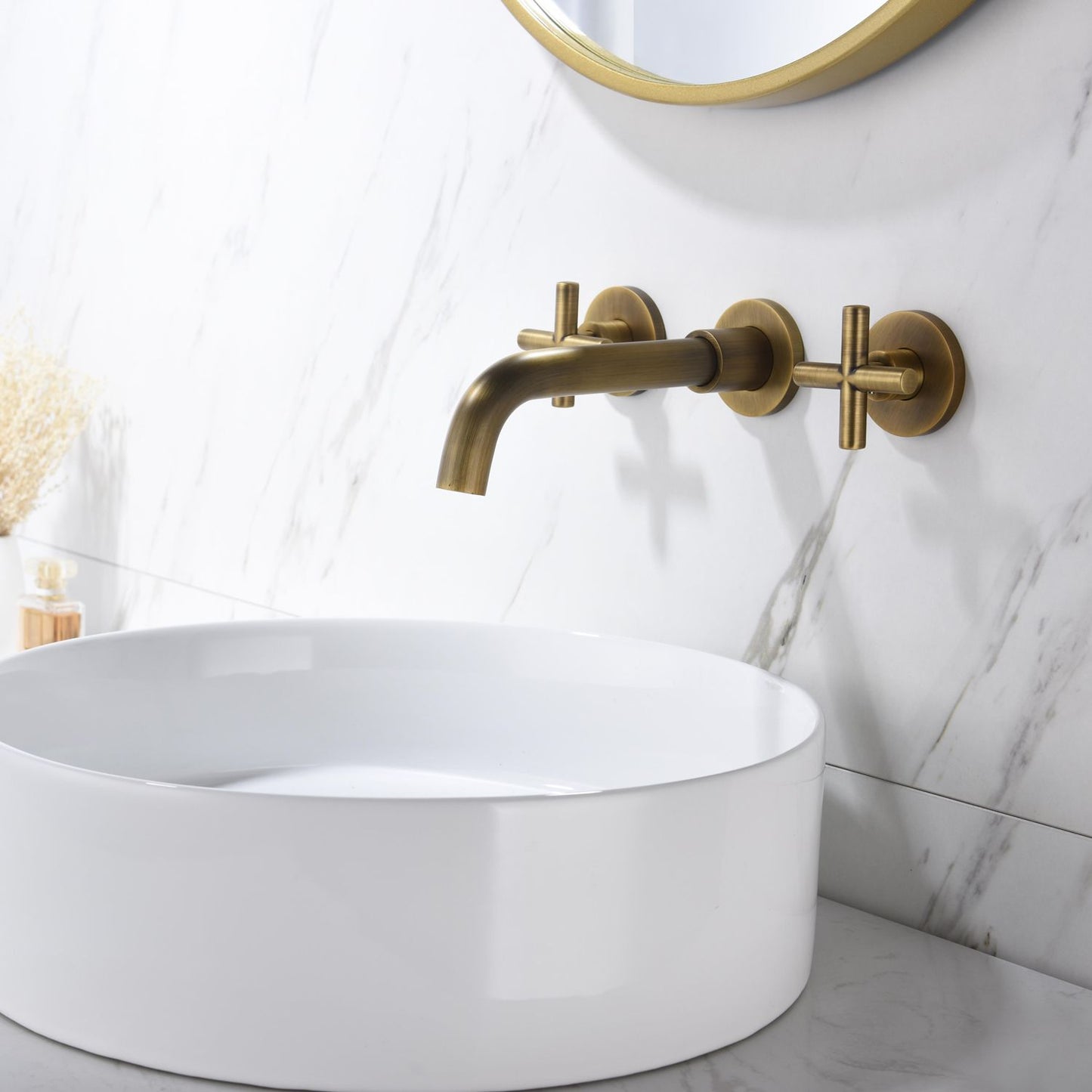 Bathroom Faucet Wall Mounted Bathroom Sink Faucet image 13