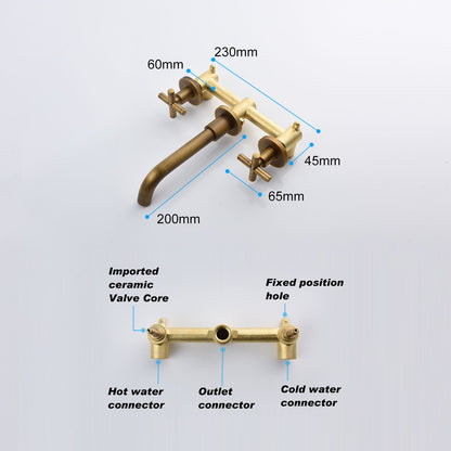 Bathroom Faucet Wall Mounted Bathroom Sink Faucet image 17