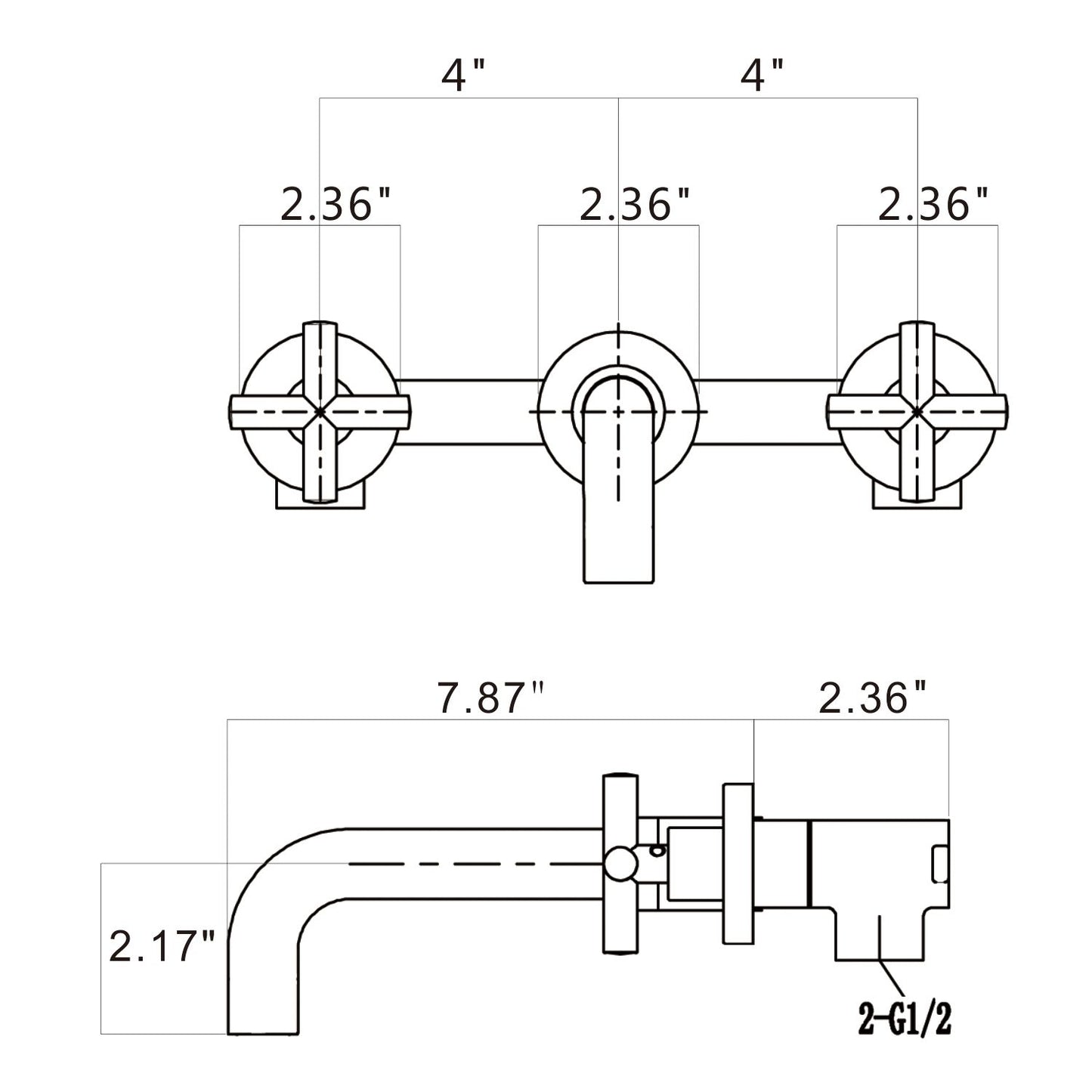 Bathroom Faucet Wall Mounted Bathroom Sink Faucet image 10