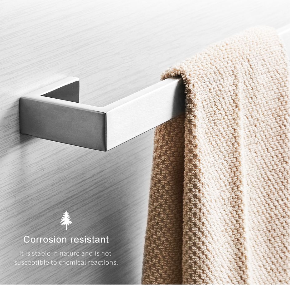 Bathroom Towel Bar, 24 Inch Towel Racks for Bathroom Wall Mounted, Heavy Duty Hand Towel Holder Organizer, Modern Home D image 7