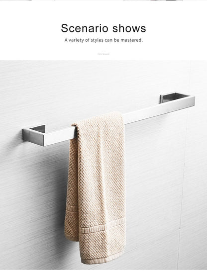 Bathroom Towel Bar, 24 Inch Towel Racks for Bathroom Wall Mounted, Heavy Duty Hand Towel Holder Organizer, Modern Home D image 9