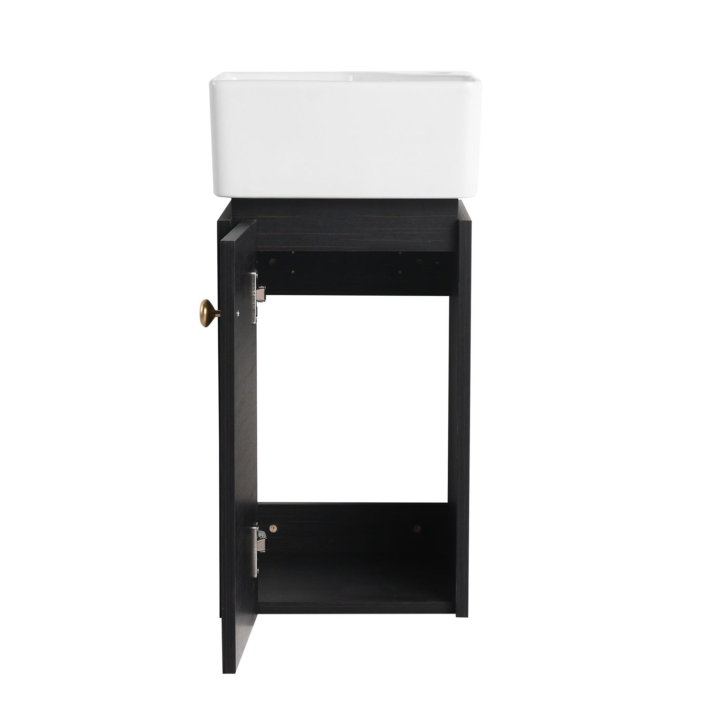 Bathroom Vanity with Sink 12 Inch for Small Bathroom, Bathroom Vanity with Soft Close Door,Small Bathroom Vanity with Si image 15