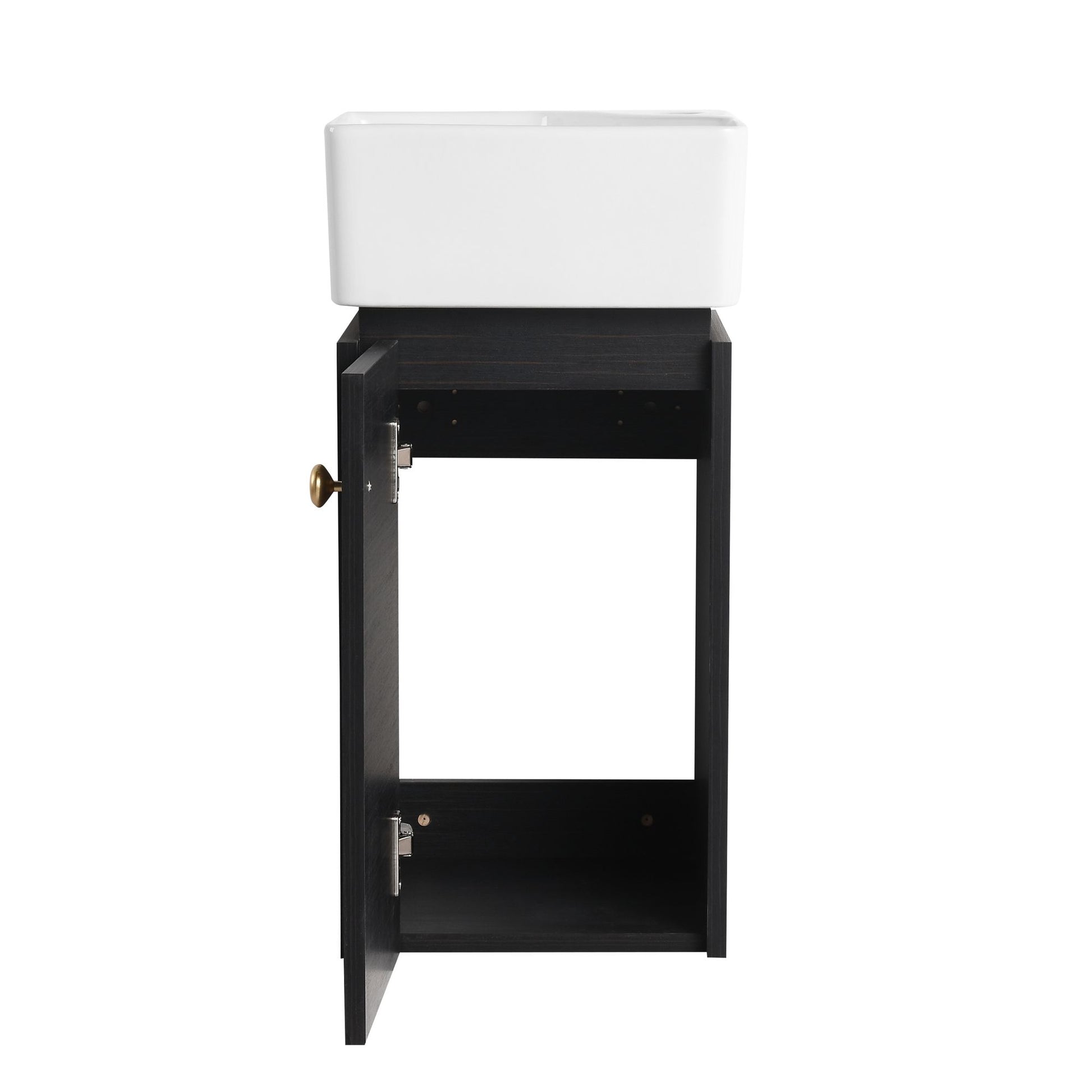 Bathroom Vanity with Sink 12 Inch for Small Bathroom, Bathroom Vanity with Soft Close Door,Small Bathroom Vanity with Si image 15