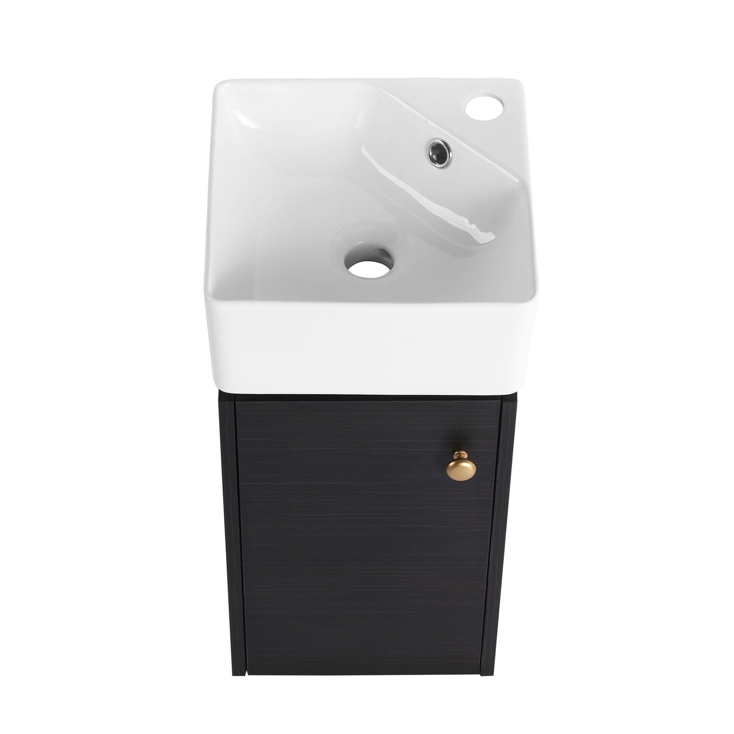 Bathroom Vanity with Sink 12 Inch for Small Bathroom, Bathroom Vanity with Soft Close Door,Small Bathroom Vanity with Si image 19