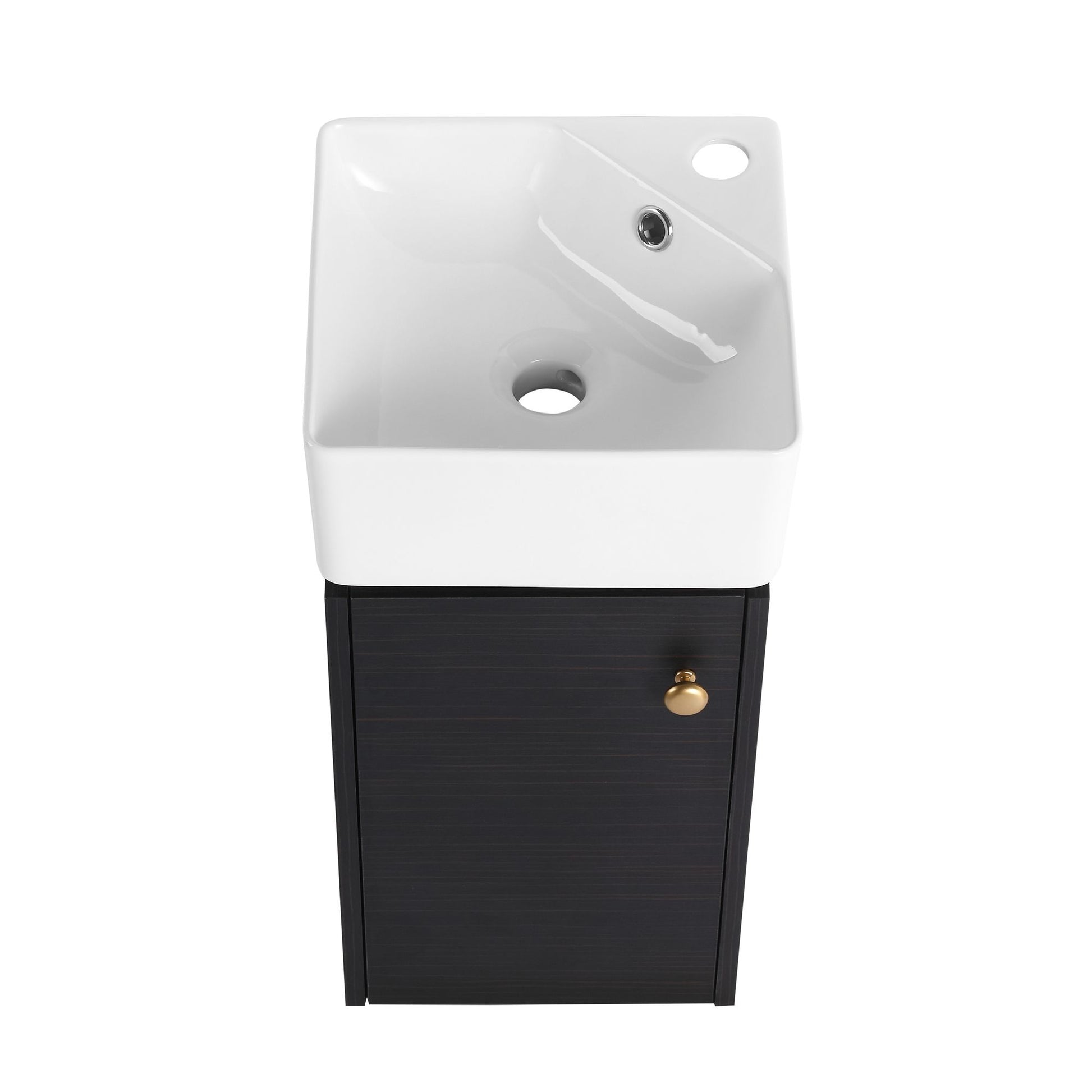 Bathroom Vanity with Sink 12 Inch for Small Bathroom, Bathroom Vanity with Soft Close Door,Small Bathroom Vanity with Si image 19