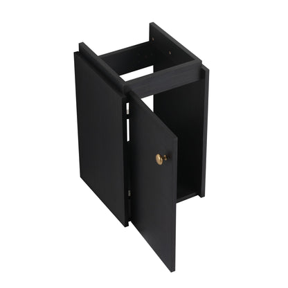 Bathroom Vanity with Sink 12 Inch for Small Bathroom, Bathroom Vanity with Soft Close Door,Small Bathroom Vanity with Si image 14