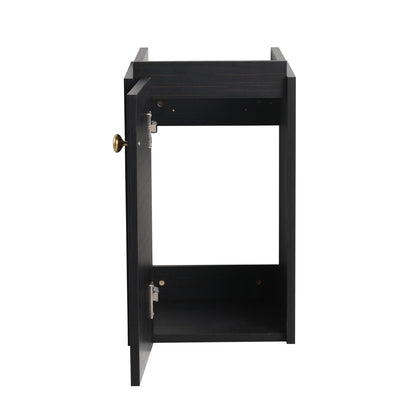 Bathroom Vanity with Sink 12 Inch for Small Bathroom, Bathroom Vanity with Soft Close Door,Small Bathroom Vanity with Si image 7