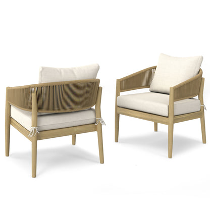 Bayshore - Outdoor Conversation Chair (Set of 2) - Natural image 1