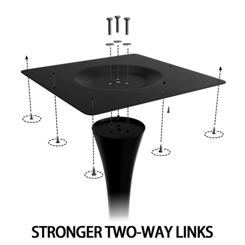 Modern Round Dining Table, ∅31.5'' Kitchen Dining Room Furniture, Coffee Table, Leisure Table, Living Room Table, Dining Table, Kitchen Table, Oval Dining Table (BLACK) image 5